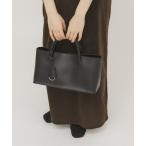 ハンドバッグ チャーム付きワイドボックスBAG