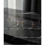伊達メガネ メガネ 眼鏡 「BLUR GLASS（ブラー・グラス）」リムレス ブルーライトカット　伊達メガネ blu-gls-8-9