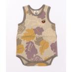 ベビー服 ロンパース LEAF CAMO総柄 ノースリーブロンパース