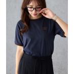 ショッピングアンブロ tシャツ 「アンブロ」配色ラインロゴ刺しゅうTシャツ レディース