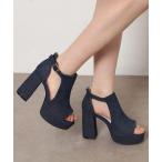 サンダル チャンキーヒール厚底サンダル レディース