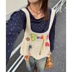 キャミソール Boostハンドステッチニットビスチェ