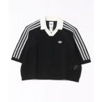 tシャツ adidas アディダス W KNIT CROCHET SS POLO ショートスリーブ KC6491 BLACK レディース