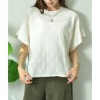 tシャツ アイレットレースプルオー�
