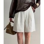 パンツ サテンショートパンツ レディース