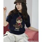 ニット セーター PUBLUX/パブリュクス モンチッチ フェザー ジャガード サマーニット　限定展開 レディース