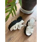 サンダル 厚底プラットフォームスニーカーサンダル レディース