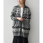 「SHIPS any」 ニットカーディガン ONE SIZE チャコールグレー レディース