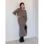「SNIDEL」 セットアップ ONE SIZE グレー レディース
