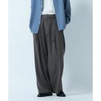 スラックス 「LUXURY+EASY」Design Belt Wide Slacks/ラグイージーベルト付きスラックス メンズ