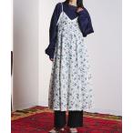 ショッピングミモレ丈 ワンピース (CREOLME)FLORAL LACE CAMISOLE DRESS