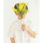 ブラウス シャツ 「おそろい」花刺しゅう半袖シャツ キッズ 子供服 男の子