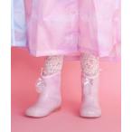 長靴 レインブーツ 「お揃い」オーロラキラキラプリント総柄レインブーツ(13~18cm) キッズ 子供 女の子