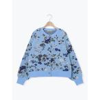 カーディガン 花柄スポンディッシュニットカーディガン レディース