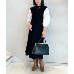 「Mila Owen」 長袖ワンピース 0 ブラック レディース