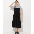 「AND COUTURE」 半袖ワンピース FREE ブラック レディース