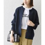 「SHIPS any」 ニットカーディガン ONE SIZE ネイビー レディース