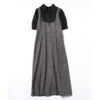 「EATME」 半袖ワンピース MEDIUM グレー レディース