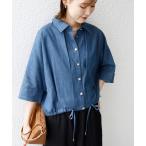 「SHIPS」 半袖シャツ ONE SIZE ブルー レディース