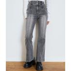 パンツ 「ストレッチ」スタイルアップフレアデニムパンツ キッズ 子供服 女の子