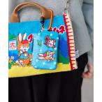 カードケース 「クッピーラムネ×ear」本革/コラボカラビナ付きパス＆キーケース