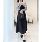「mily bilet」 キャミソールワンピース LARGE グレー レディース