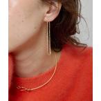 [Whim Gazette] серьги ( обе уголок для ) FREE Gold женский 