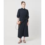 ワンピース ドレープ ギャザー ワンピース ‐ウォッシャブル‐