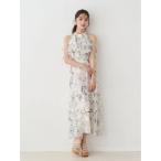 ワンピース 花柄アメスリラッフルワンピース