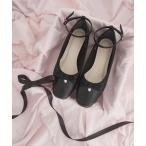 サンダル キルティングリボンパンプス レディース