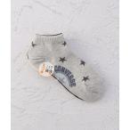 靴下 CONVERSE 星総柄スニーカー 3P アンクルソックス レディース