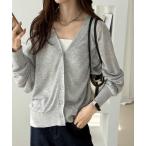カーディガン 接触冷感！Ｖネックカーディガン レディース