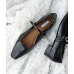 パンプス 「柔らかい・クッション入り」ソフトスクエアメリージェーンパンプス