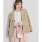 ジャケット テーラードジャケット 「洗える・通勤」パール調ボタン テーラードジャケット レディース