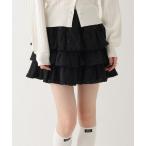 ショッピングフリル スカート コットンレースフリルミニスカート　666420