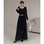 パンツ カットワイドパンツ レディース