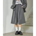 ショッピングハーフパンツ レディース スラックス パンツ 「UNISEX」「PBLIM/セットアップ対応」ストライプハーフパンツ レディース メンズ