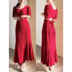 ワンピース バックオープンマーメイドワンピース