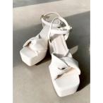 サンダル ツイスト厚底サンダル レディース