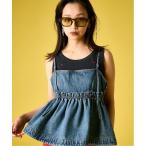 キャミソール 綿100％デニムキャミソール「大きいサイズ有」GEVS.