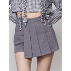 パンツ プリーツラップショートパンツ レディース