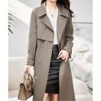 トレンチコート コート ロングスプリングトレンチコート レディース