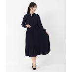 ワンピース 「元宝塚トップ娘役 舞空瞳さん着用」クリスタルジョーゼット_2wayボウタイプリーツワンピース