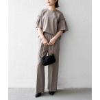 セットアップ SHIPS any:「洗濯機可能」リネン ライク ブラウス × イージー パンツ セットアップ レディース