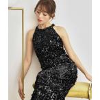 ショッピングスパンコール ドレス アメリカンスリーブスパンコールタイトドレス