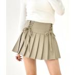 スカート レースアップデザインパ�