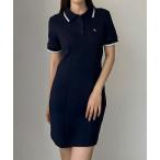 「Louere」 半袖ワンピース MEDIUM ネイビー レディース