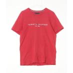 [TOMMY HILFIGER] короткий рукав футболка L красный мужской 