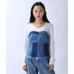 [JEANASIS] корсет FREE оттенок голубого прочее женский 