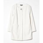 「rienda」 ノーカラーコート SMALL ホ�